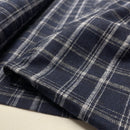 Baumwoll Flanell Stoff Swafing Maverick dunkelblau kariert