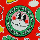 Swafing Holly French Terry Sweat Stoff Weihnachten rot