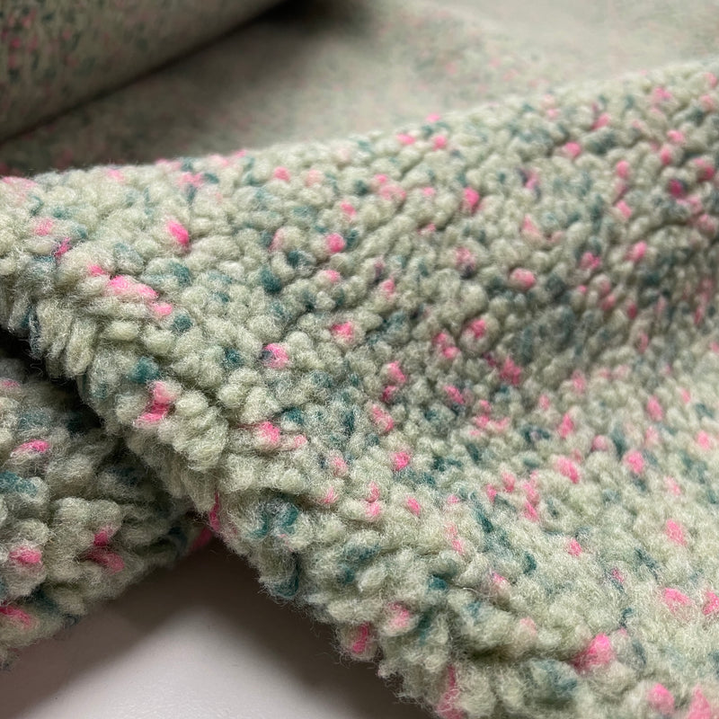 Teddy Tweed Stoff Jackenstoff mint