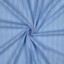 Voile Baumwolle Muster Lurex Streifen blau