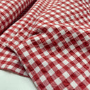 Fibre Mood Seersucker Stoff rot