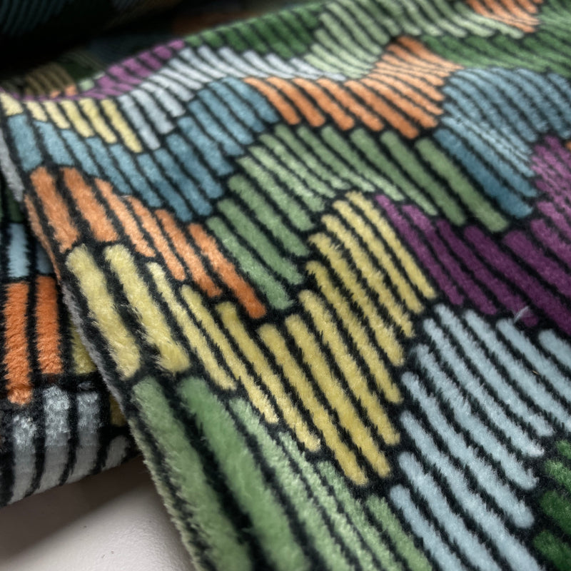 Polar Fleece Stoff Muster bunt