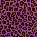 Swafing Cleopatra Jersey Stoff Leo Animalprint beere