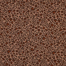 Rippjersey Stoff Leo beige braun