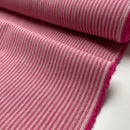Canvas Baumwolle Stoff Streifen pink