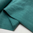 Leinen Baumwolle Stoff Webware grün blau