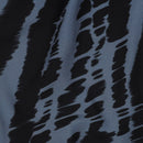 Viskose Stoff Webware Digital Abstrakt blau schwarz