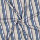 Denim Jeans leichte Baumwolle Stoff Streifen blau rosa