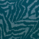 Swafing Emily Jacquard Jersey Stoff Zebra Muster petrol