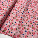 Swafing Fruits Baumwolle Stoff Erdbeeren rosa