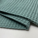 Waffelpiqué Stoff uni mint Cotton Waffle