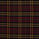 Baumwoll Flanell Stoff Swafing Maverick bordeaux schwarz Karo kariert