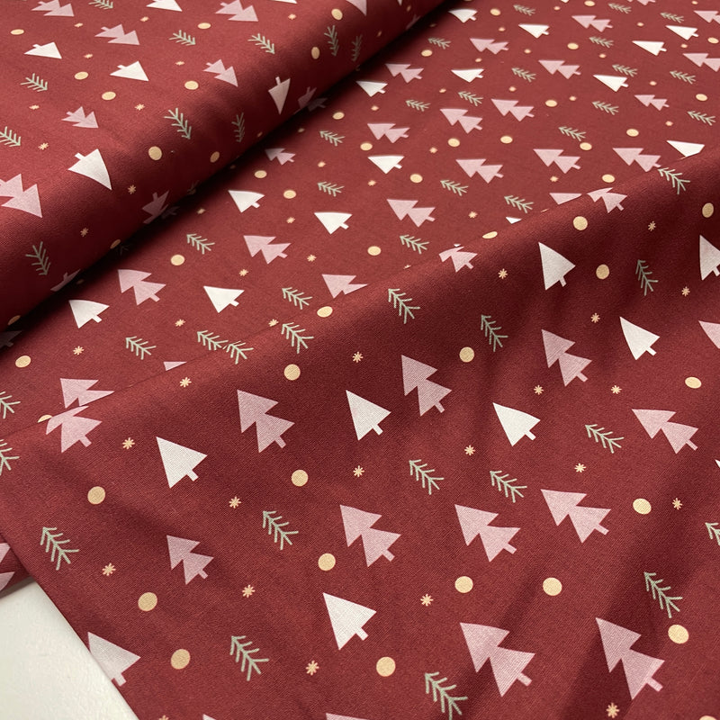 Baumwolle Weihnachten Stoff rot Swafing Björn