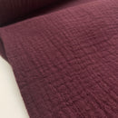 Fibre Mood Cotton Slub Musselin bordeaux