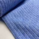 Viskose Strick Stoff blau