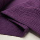 Musselin Stoff Double Gauze Baumwolle lila bordeaux Swafing Jenke