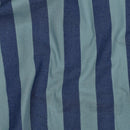 Dyed Baumwolle Stoff Karo Streifen blau hellblau