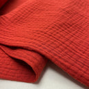 Musselin Stoff Double Gauze Baumwolle terracotta Swafing Jenke