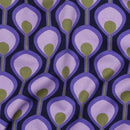 Viskose Stoff mit Stretchanteil Webware Muster lila