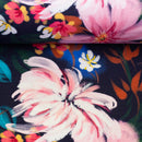 Swafing Olivia Jersey Stoff Blumen blau