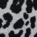Swafing Emily Jacquard Jersey Stoff Leo Muster schwarz weiß