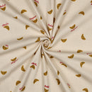 Jennifer  Bouron Rippjersey Stoff Muster Croissant
