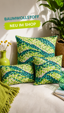 Glow by Amy Butler Baumwolle Stoff Muster grün bunt