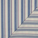 Denim Jeans leichte Baumwolle Stoff Streifen blau rosa
