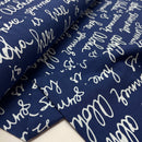 Swafing Aloha French Terry Sweat Stoff blau