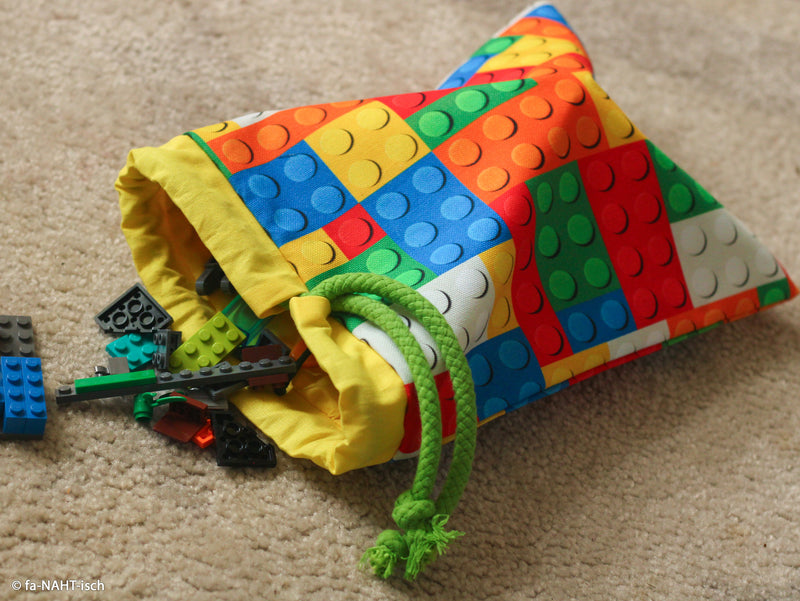 Swafing Canvas Stoff Bausteine bunt