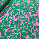 Nerida Hansen Cotton Satin Baumwolle Blumen grün