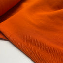 Fibre Mood Bündchen Stoff uni dunkel orange