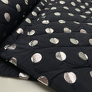 Jacken Stepp Stoff Stepper Punkte silber schwarz
