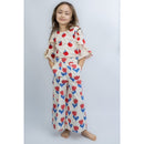 Poppy Jersey Stoff Äpfel Natur offwhite