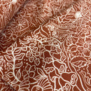 Swafing Autumn Damask Jersey Stoff by Bienvenido Colorido braun