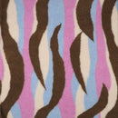 Teddy Stoff Jackenstoff Swirl rosa braun