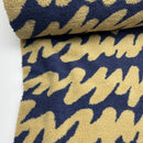 Fibre Mood Teddy Plüsch Stoff Jackenstoff Muster blau