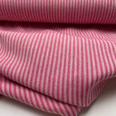 Canvas Baumwolle Stoff Streifen pink