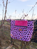 Swafing Abby Canvas Stoff Leo Muster lila