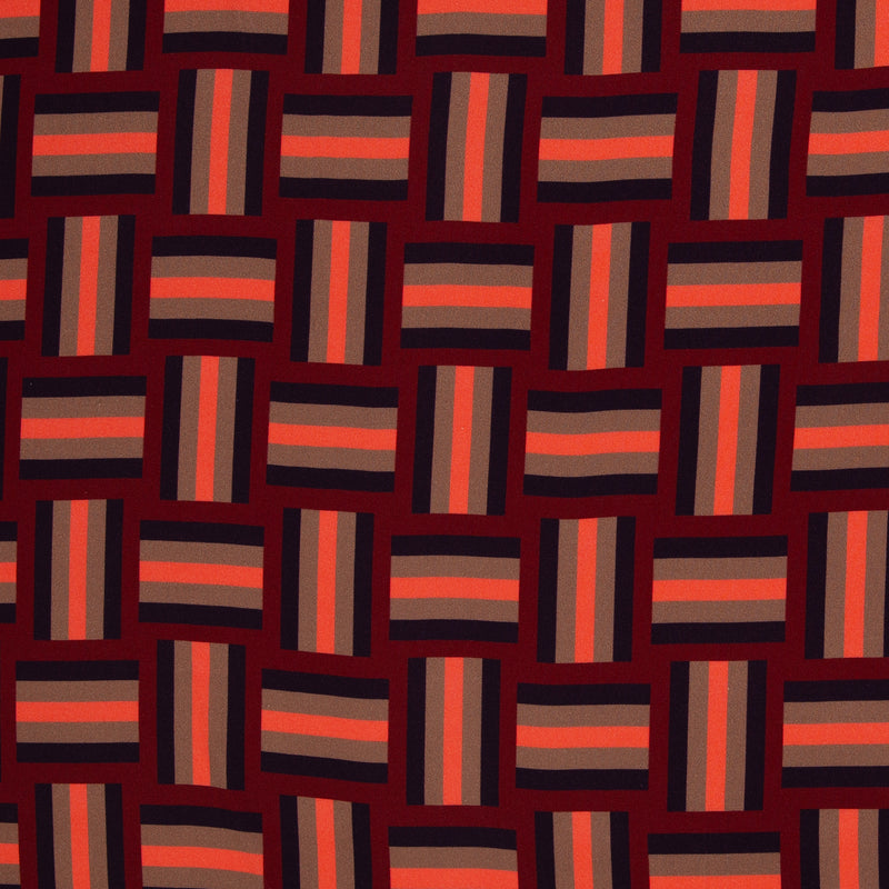 Viskose Stoff Geoluxe Braid Stripe  by Kibadoo