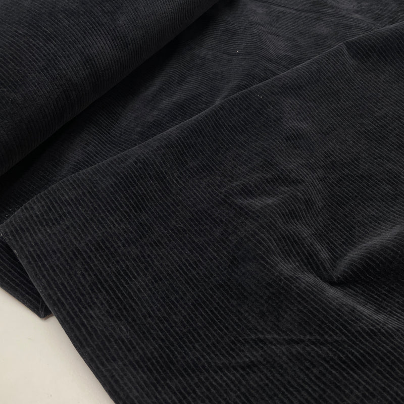 Swafing Juna Sweat Cord Stoff mit Elasthan schwarz