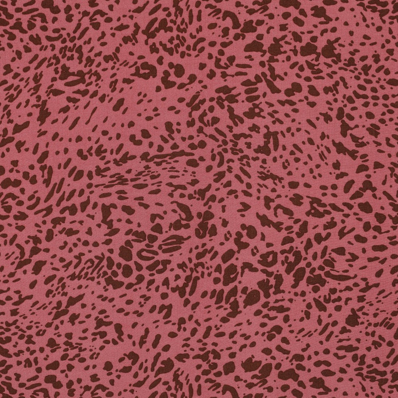 Viskose Stoff Animal Skin rosa braun