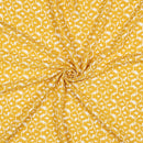 Viskose Stoff Abstract Muster gelb