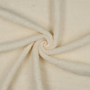 Baumwoll Plüsch Stoff natur