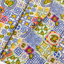 Viskose Crash Stoff Webware Muster weiß