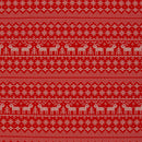 Swafing Holly French Terry Sweat Stoff Weihnachten rot