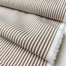 Cotton Baumwolle Webware Streifen braun