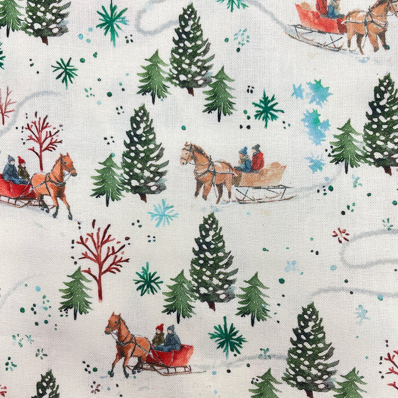 Westfalen Trondheim Baumwolle Webstoff Weihnachten Landschaft