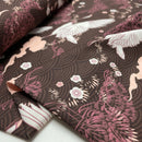 Sportjersey Stoff Funktionsjersey Crane Bird braun