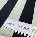 Canvas Baumwolle Stoff Streifen schwarz weiß